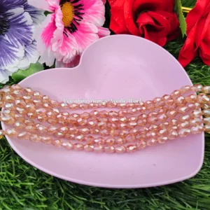 4mm gold drop crystal