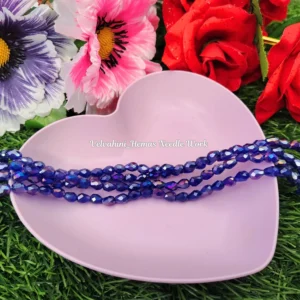 4mm dark blue drop crystal