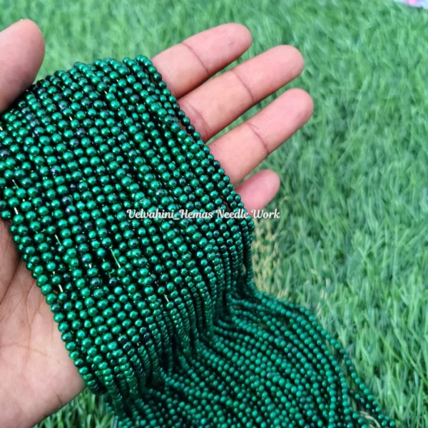 dark green pearl bead