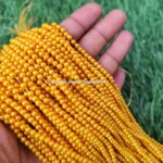 dark yellow pearl bead