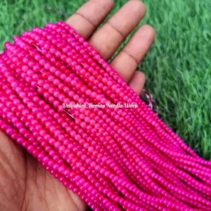 dark pink pearl bead