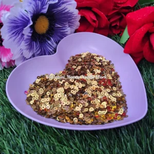 gold plain round sequins