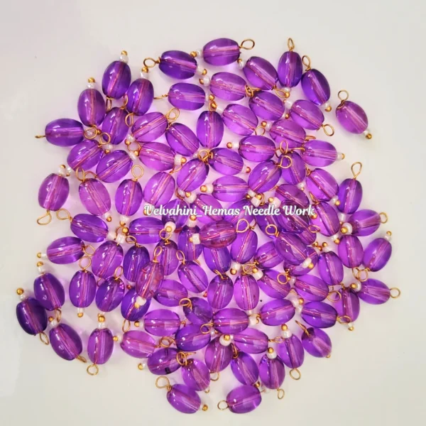 oval small hangings dark purple