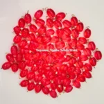 oval small hangings dark red