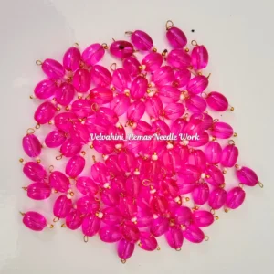 oval small hangings dark pink