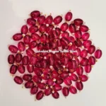 oval small hangings dark maroon