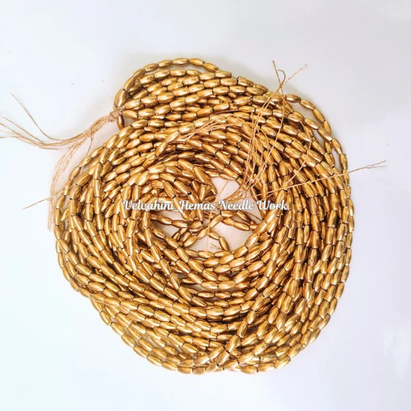 gold rice bead 3mm