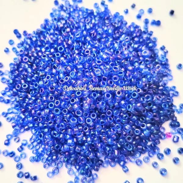 sugar bead royal blue