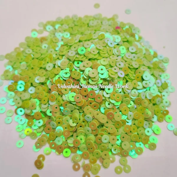 Round Sequins_4mm_Light Green