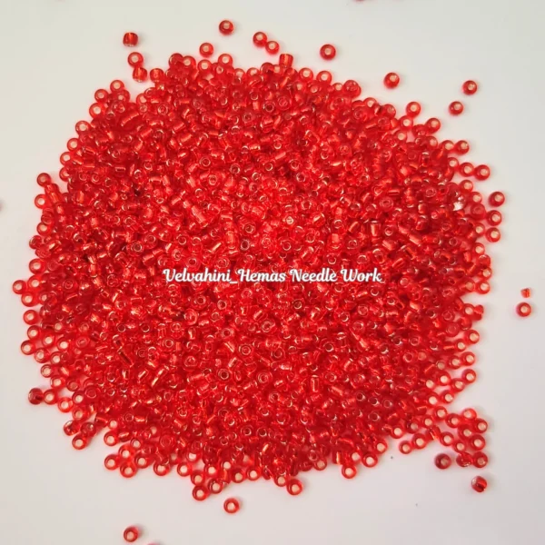 Premium sugar bead reddish orange