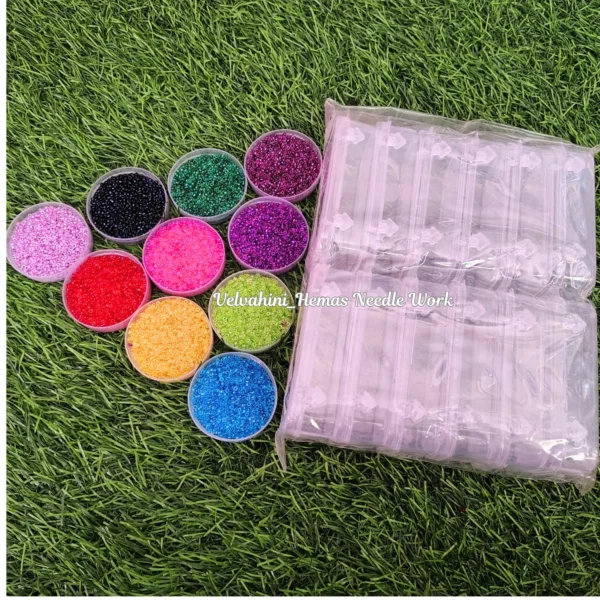 10 colour sugar bead with storage box