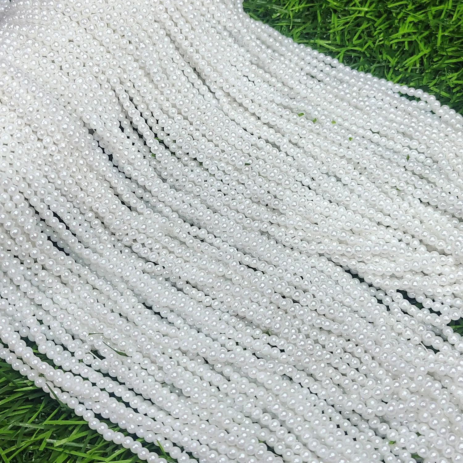 White Pearl Bunch Bead