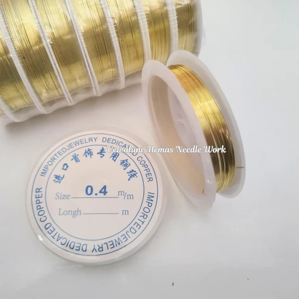 Metal Wire for Jewellery Making_Gold