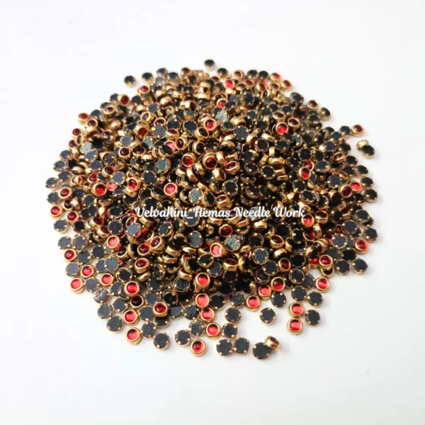 3mm Round Kundan_Red