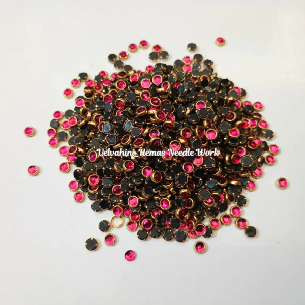 4mm Round Kundan_Pink