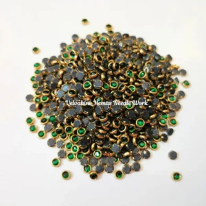 4mm Round Kundan_Green