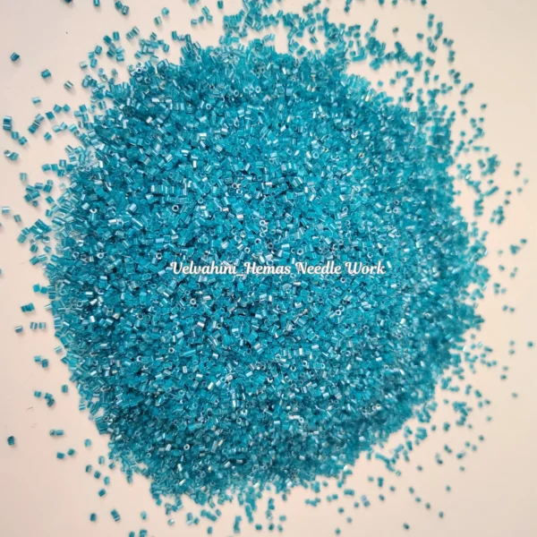 Micro Cut Bead_ Peacock Blue