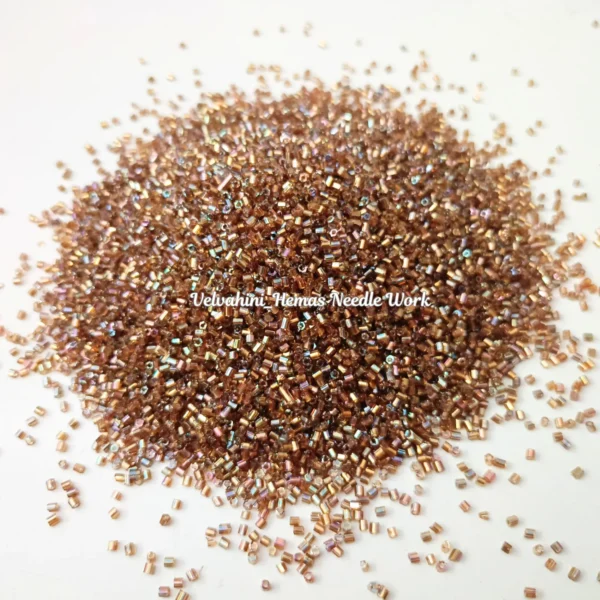 Micro Cut Bead_ Rainbow Gold