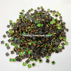4*4 Square Kundan_Green