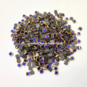 4*4 Square Kundan_Ink Blue