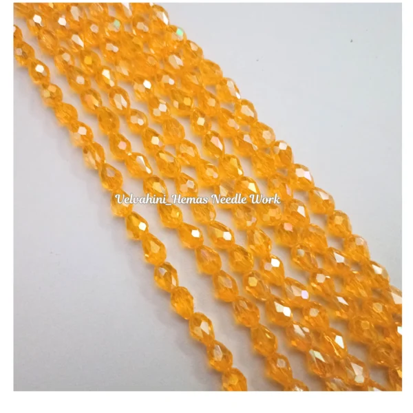 Drop Crystal_4mm_Mango Yellow
