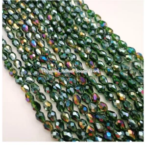 Drop Crystal_4mm_Rainbow Green