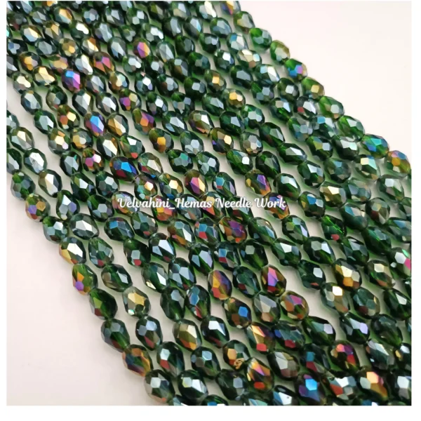 Drop Crystal_4mm_Rainbow Green