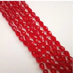 Drop Crystal_4mm_Maroon