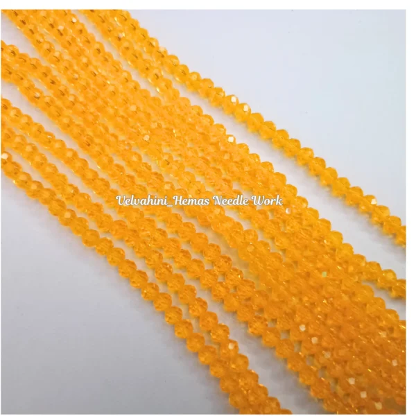 Round crystal_4mm_Mango Yellow