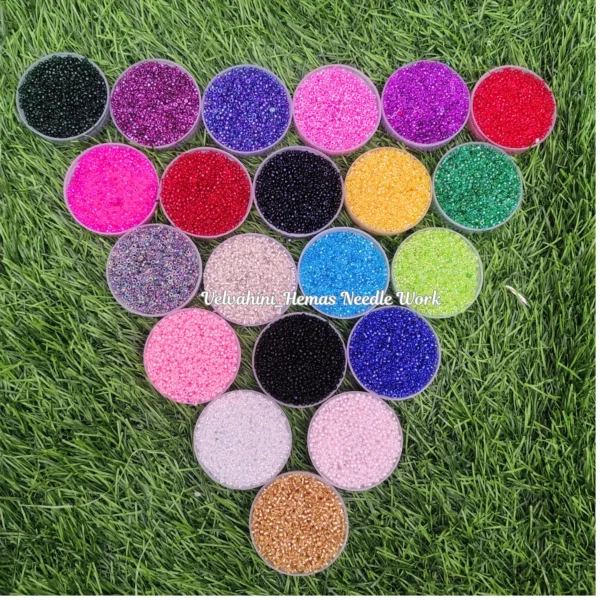 21 Colours Glass Sugar Bead Combo_Each 25g
