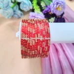 Cubic Stone Bangle_Red