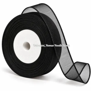 Organza ribbon_Black