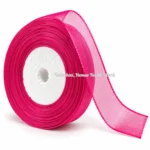 Organza ribbon_Drak Pink