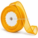 Organza ribbon_Drak yellow