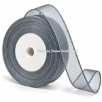Organza ribbon_Gray