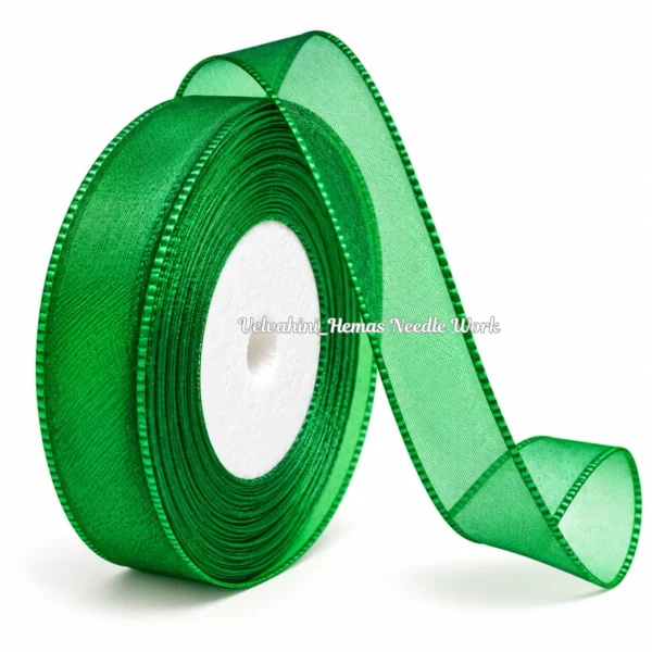 Organza ribbon_Green