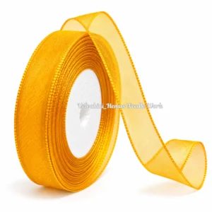 Organza ribbon_Mango Yellow