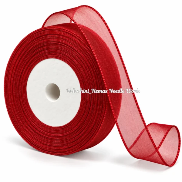 Organza ribbon_Maroon