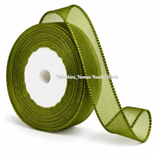 Organza ribbon_Olive Green