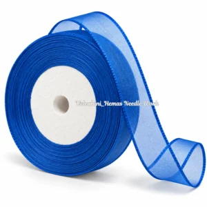 Organza ribbon_Royal blue