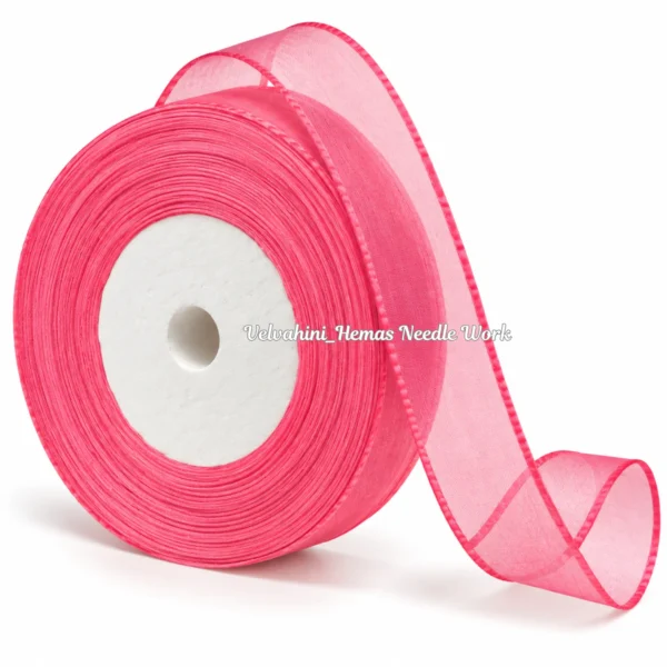 Organza ribbon_pink
