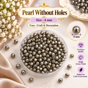 Pearl Without Holes_Size 4mm_Ash