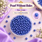 Pearl Without Holes_Size 4mm_Ink Blue