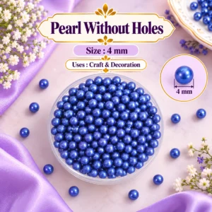 Pearl Without Holes_Size 4mm_Ink Blue
