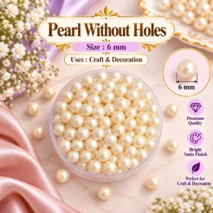 Pearl Without Holes_Size 6mm_Cream White
