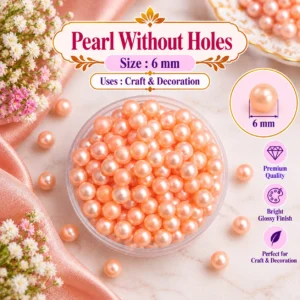 Pearl Without Holes_Size 6mm_Peach