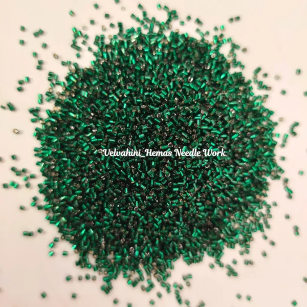 Premium Quality Cut Bead_Drak Green_50g