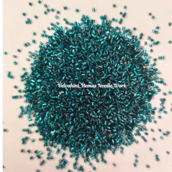Premium Quality Cut Bead_Drak Teal Blue_50g