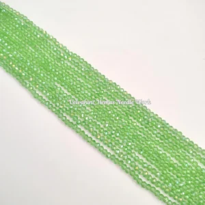 Round Crystal Pista Green_4mm