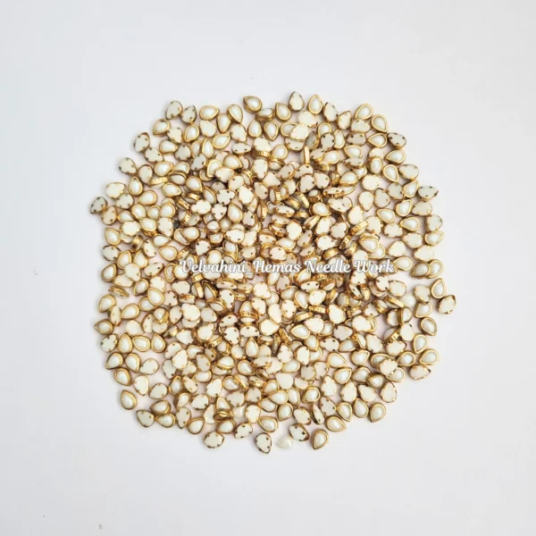 Ceramic Kundan White_Drop
